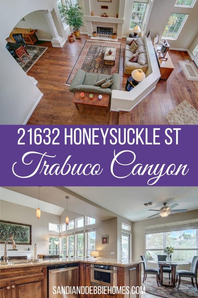 Surround yourself with beautiful nature at 21632 Honeysuckle St in Trabuco Canyon where nature can be found in every view. 