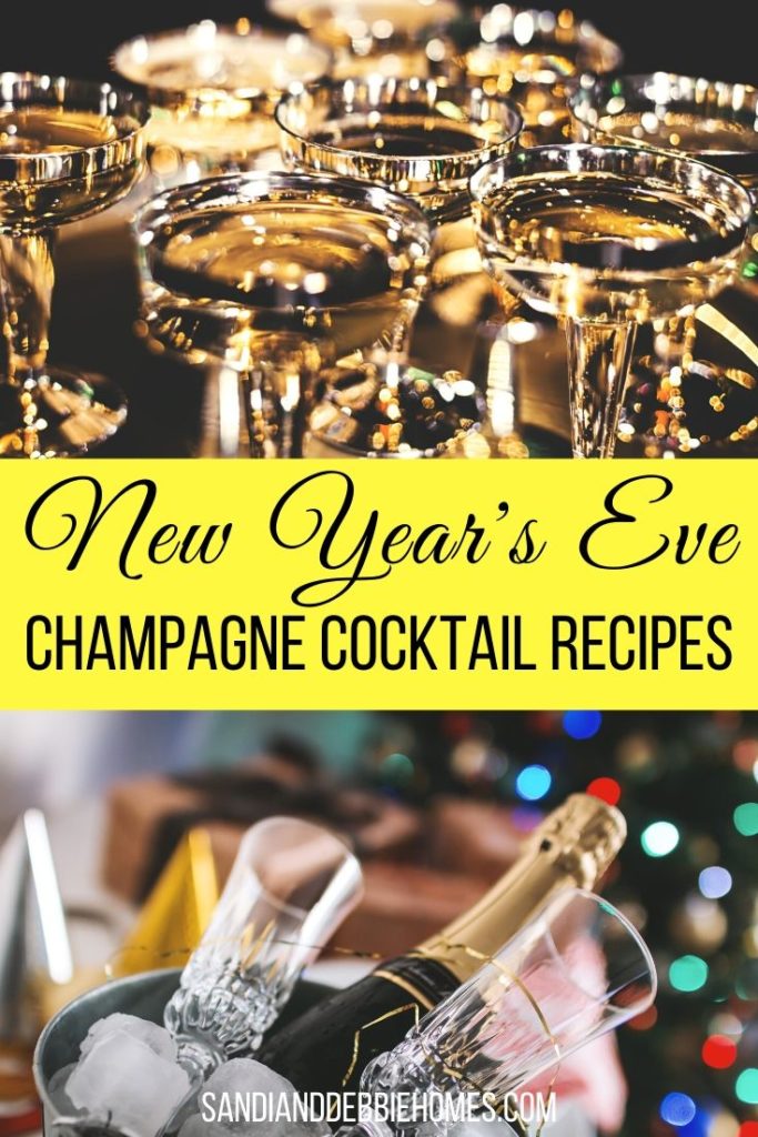 There are so many different New Year’s Eve champagne cocktail recipes that you can use for the traditional toast or just for fun. 