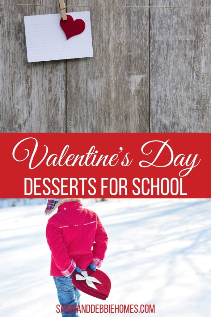 Valentine’s Day desserts for school parties don’t have to be difficult, they can be easy and fun to make Valentine’s Day desserts, too. 