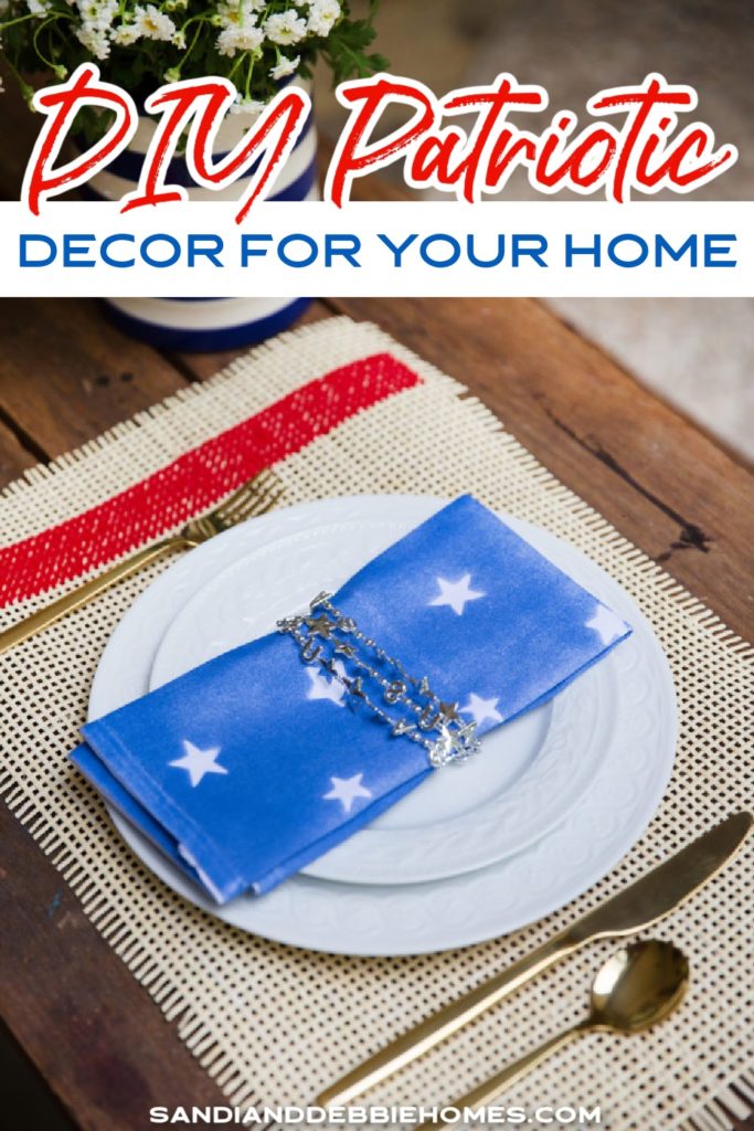 Decorating with patriotic DIY crafts for your home is a wonderful way to bring out the patriotism in your neighborhood this summer.